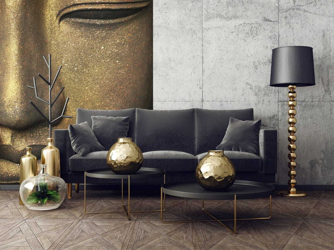 Geschlossene Augen in Gold — Interieur 2