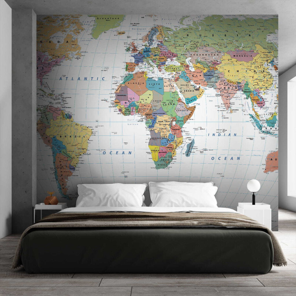 Detaillierte Weltkarte — Interieur 2
