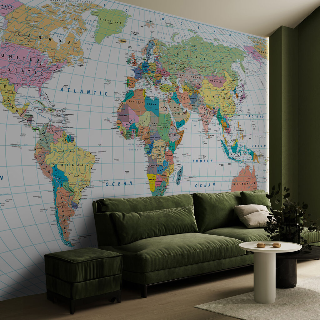 Detaillierte Weltkarte — Interieur 4