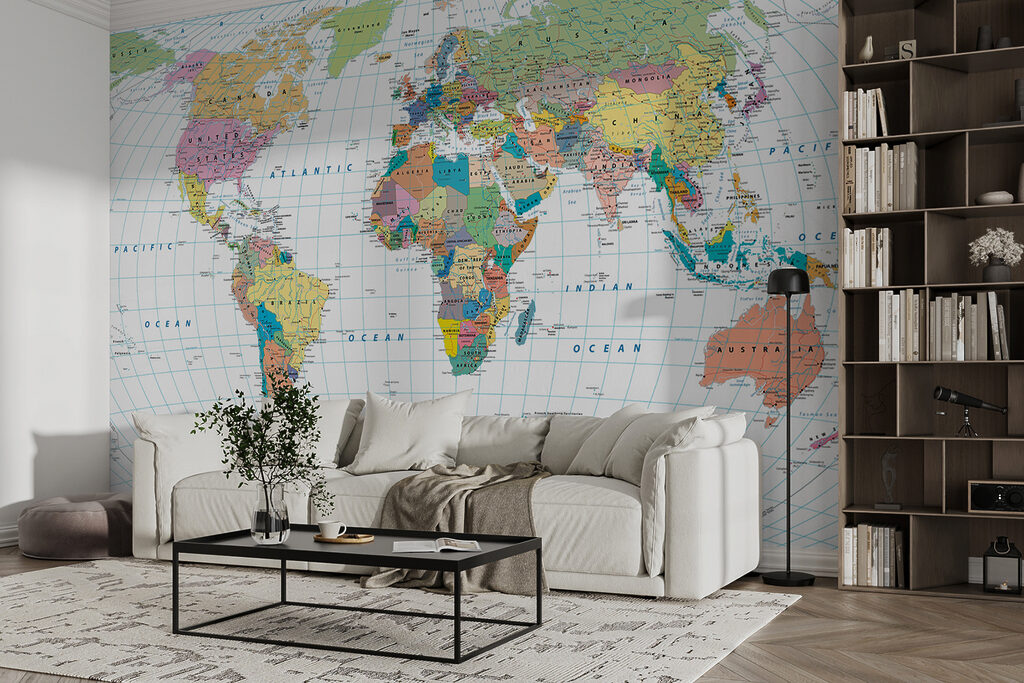 Detaillierte Weltkarte — Interieur 5