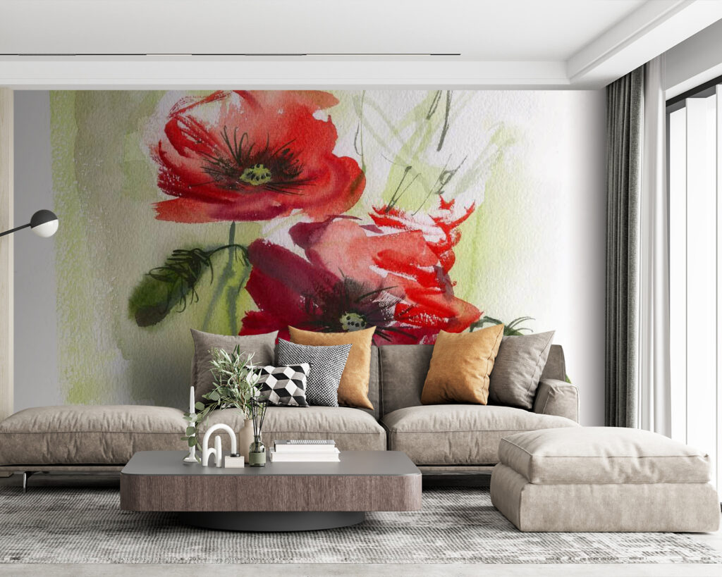 Zwei rote Blüten — Interieur 3