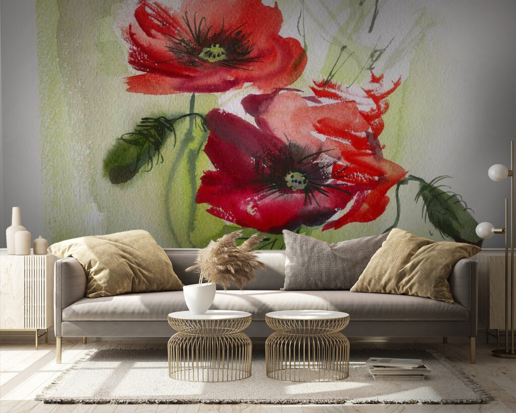 Zwei rote Blüten — Interieur 4