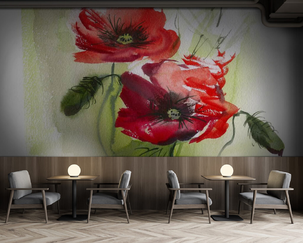 Zwei rote Blüten — Interieur 5