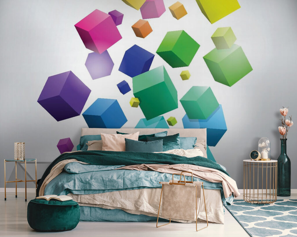 Bunte Würfel in Bewegung — Interieur 2