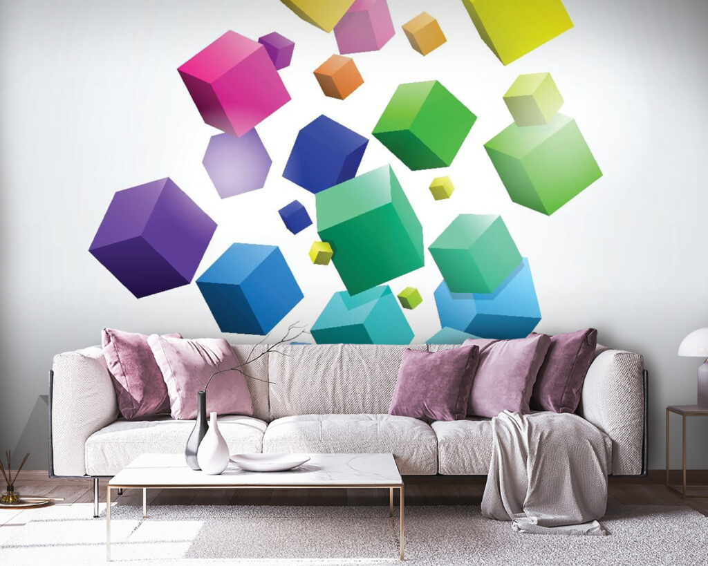Bunte Würfel in Bewegung — Interieur 4