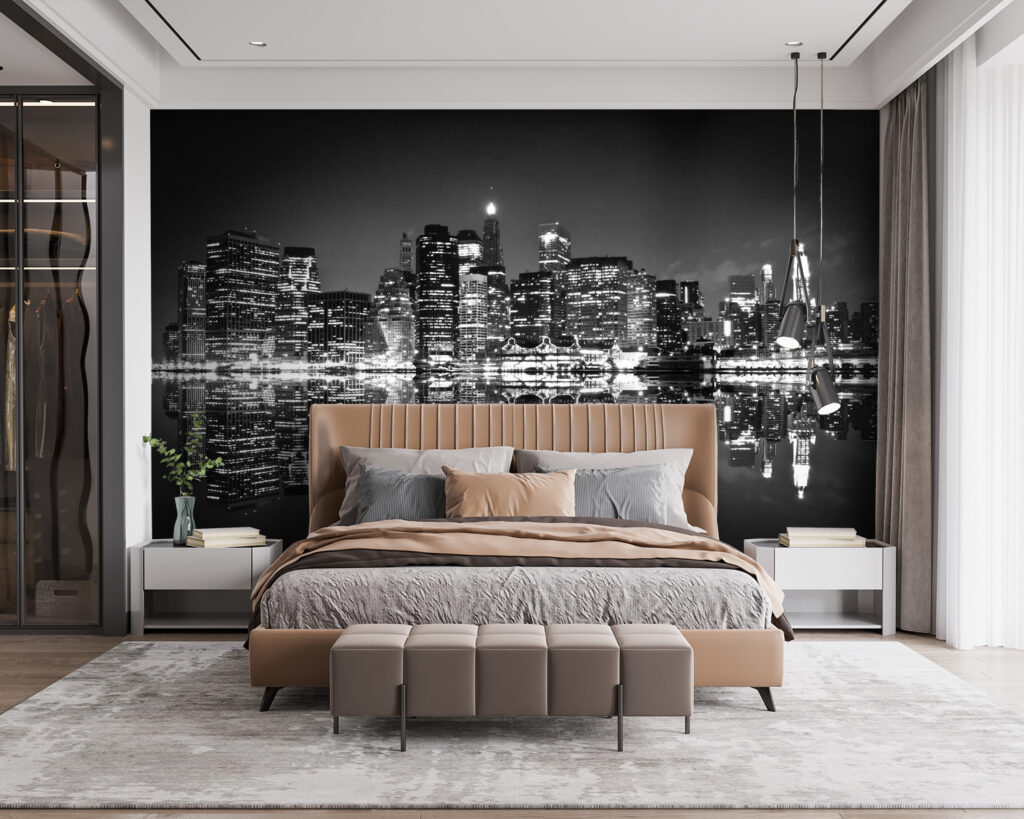 Ferne Stadt bei Nacht — Interieur 1