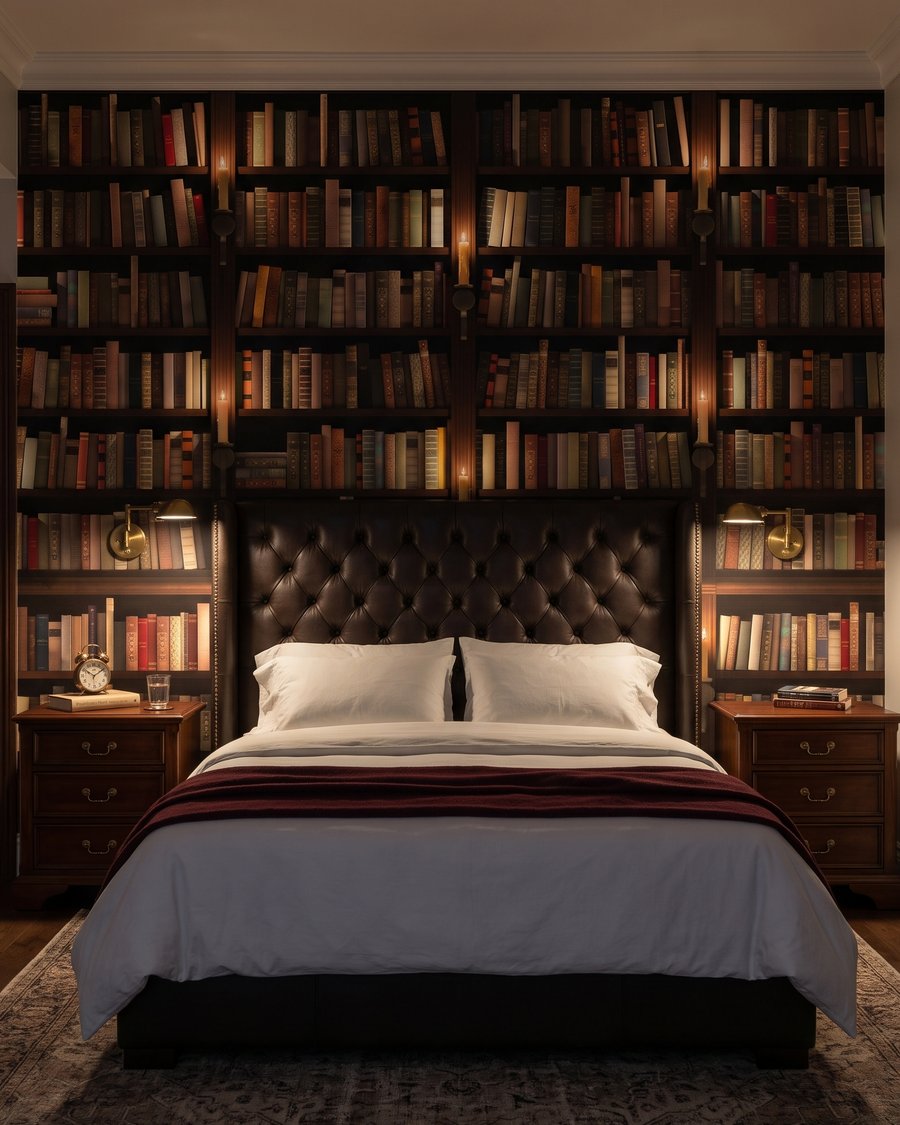 Bibliothek im warmen Schatten — Interieur 2