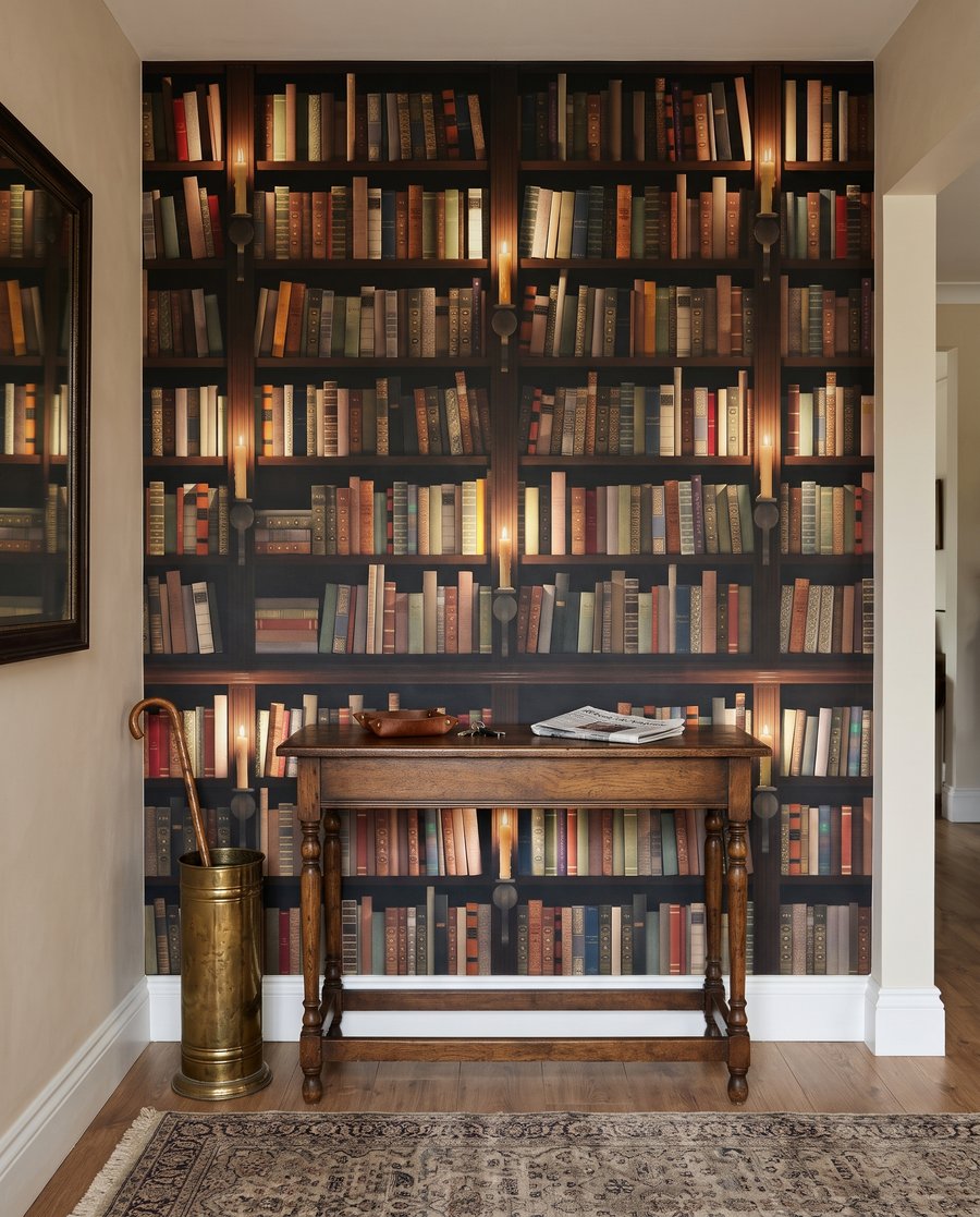 Bibliothek im warmen Schatten — Interieur 5