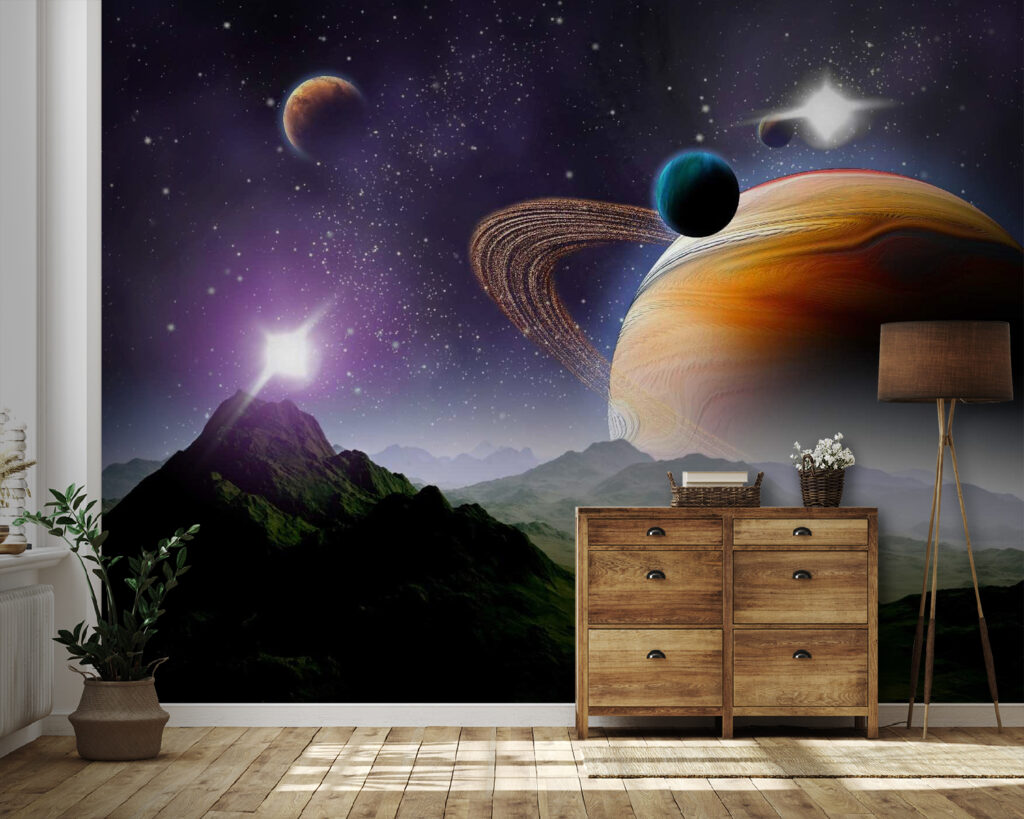 Große Planeten am Nachthimmel — Interieur 2