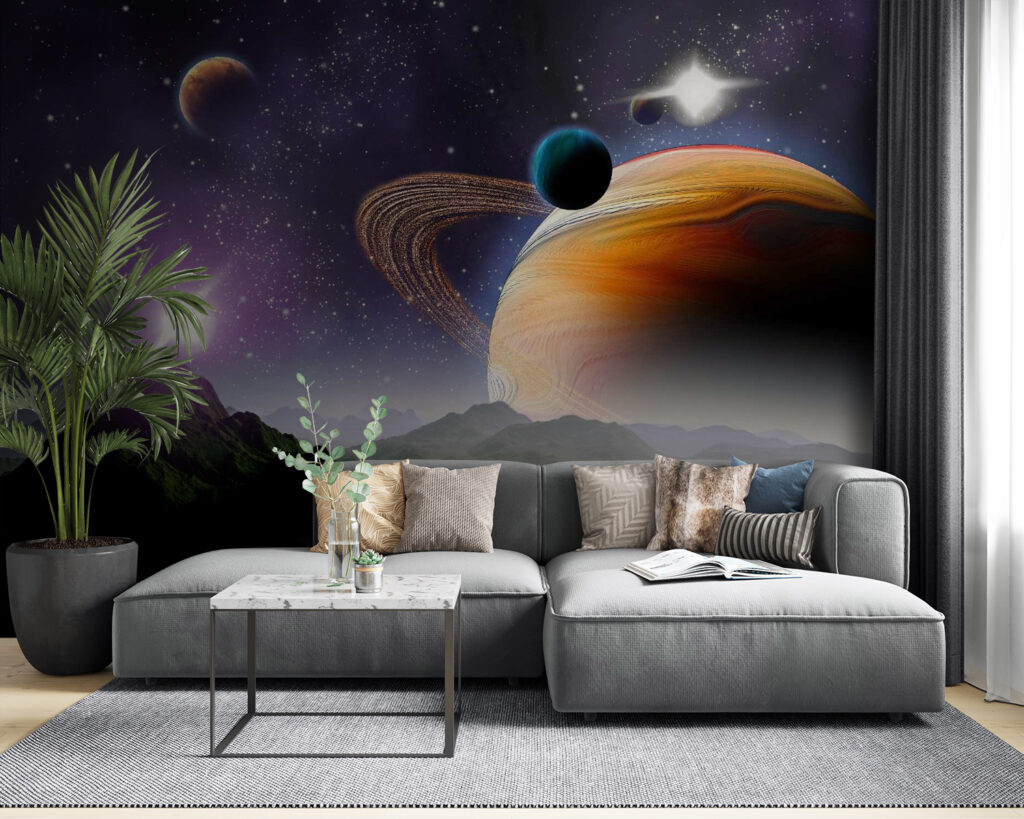 Große Planeten am Nachthimmel — Interieur 4