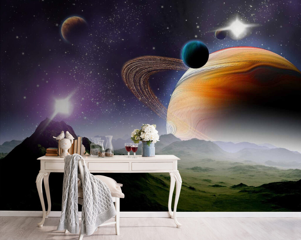 Große Planeten am Nachthimmel — Interieur 3