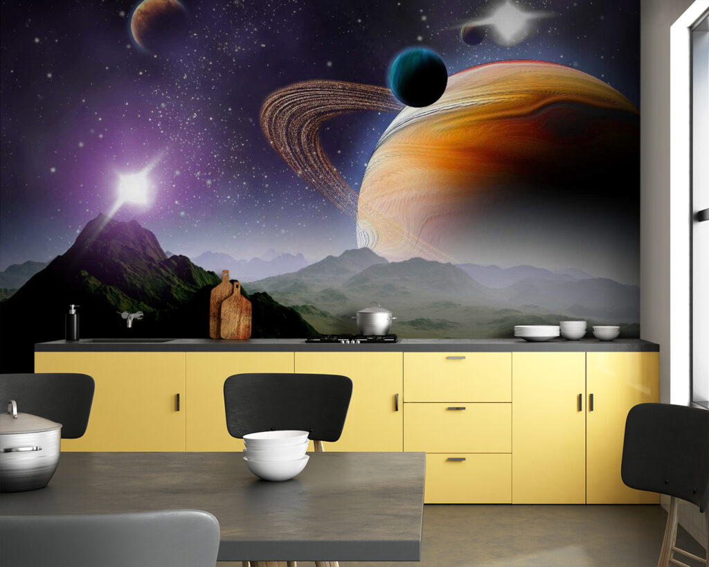 Große Planeten am Nachthimmel — Interieur 1