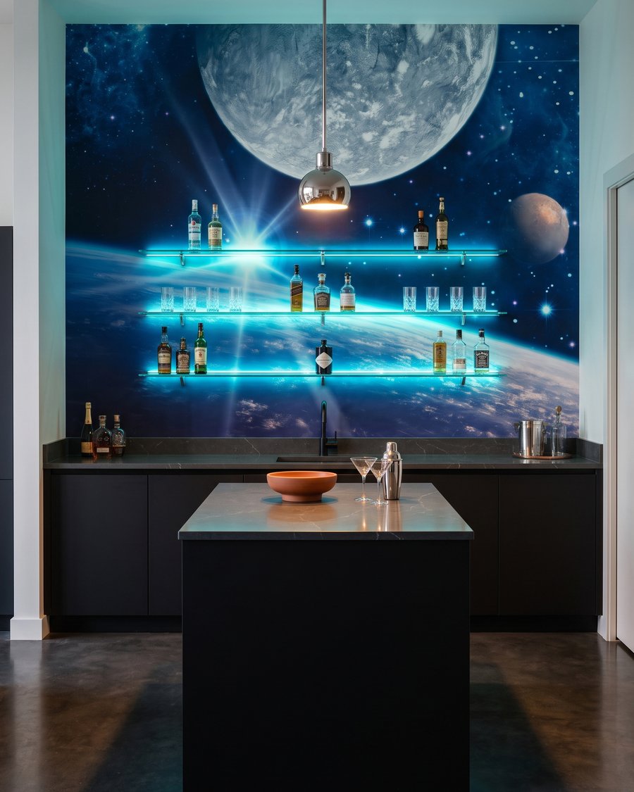 Mondwelt voller blauer Sterne — Interieur 4