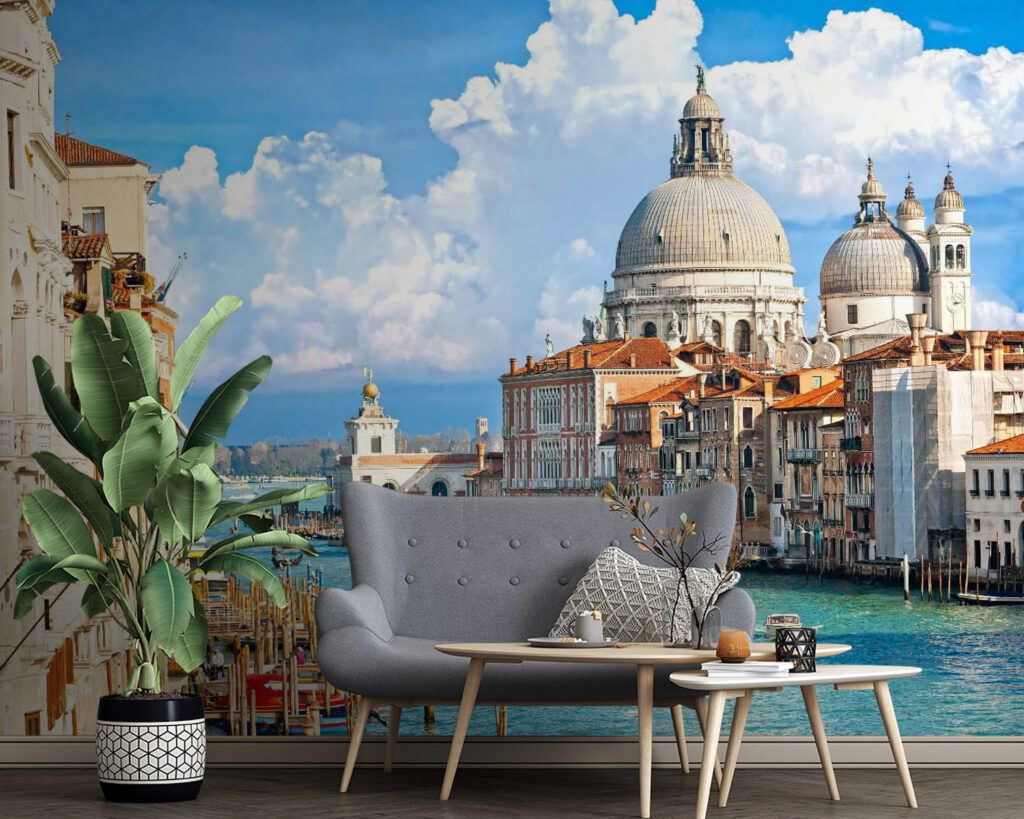 Venedig im Sonnenlicht in einem Interieur