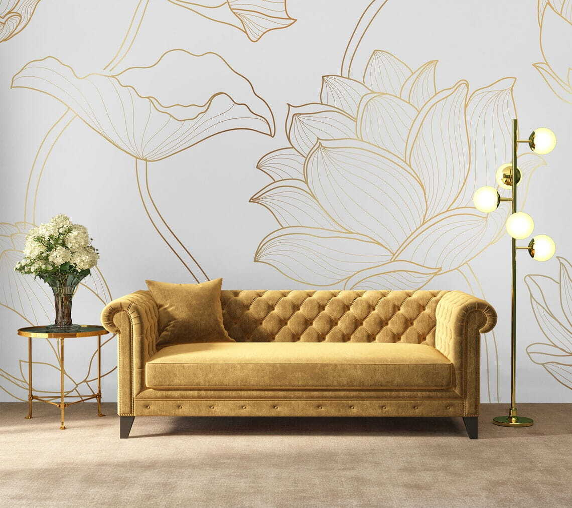 Feine Blütenumrisse — Interieur 1