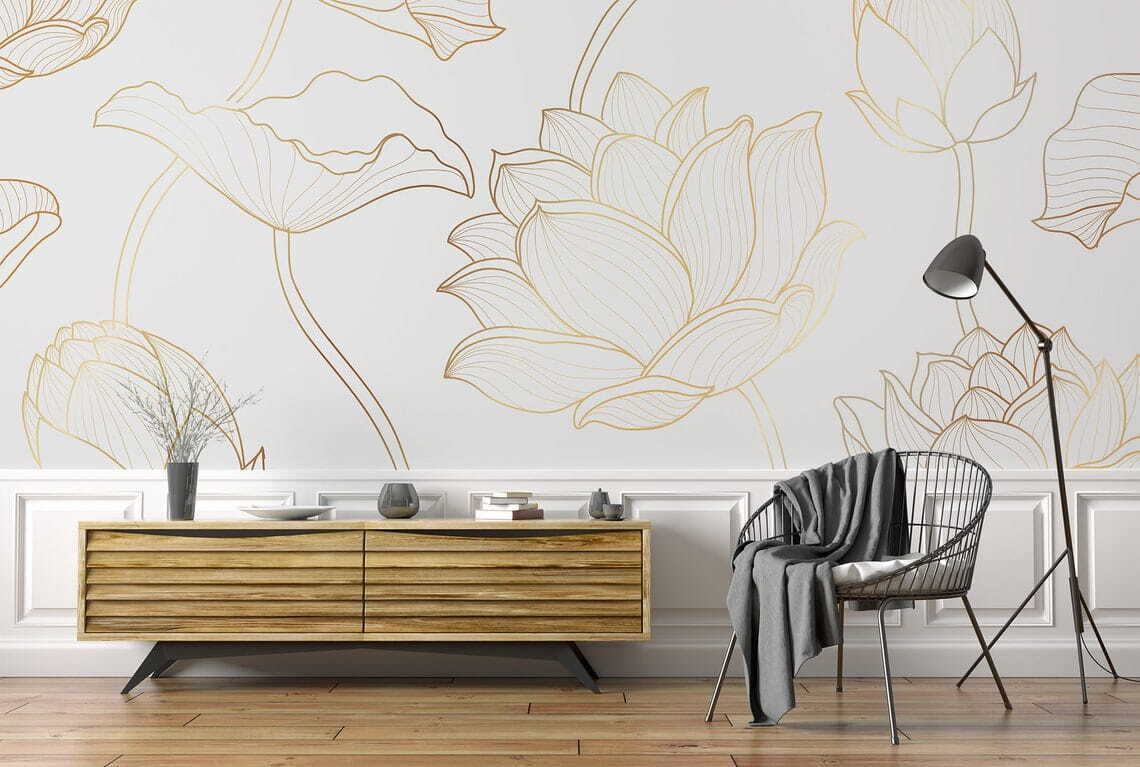 Feine Blütenumrisse — Interieur 2