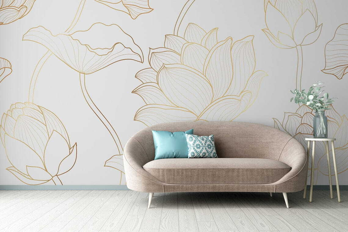 Feine Blütenumrisse — Interieur 3