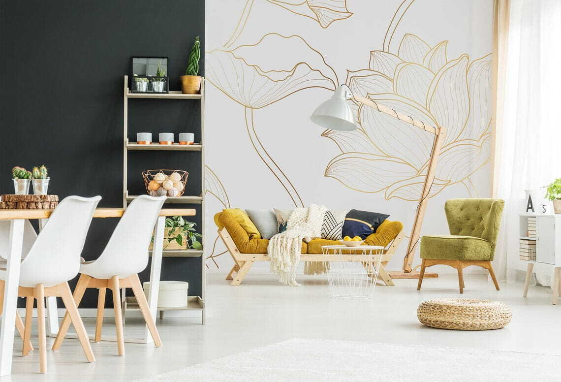 Feine Blütenumrisse — Interieur 4