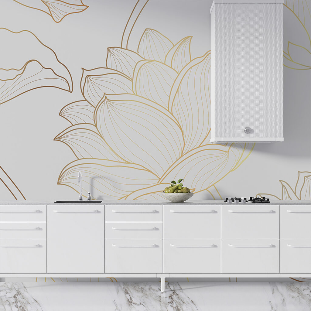 Feine Blütenumrisse — Interieur 8