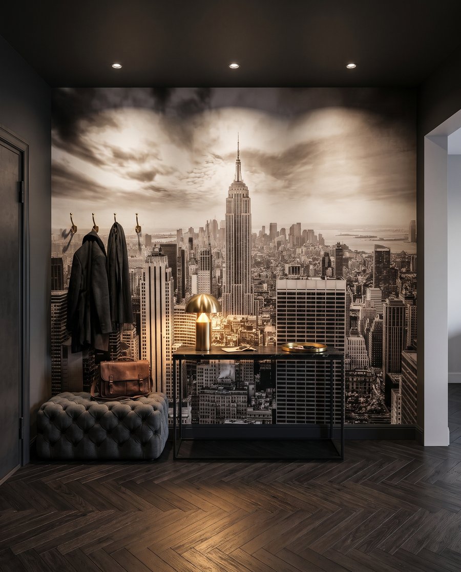 Skyline in Schwarz-Weiß — Interieur 5