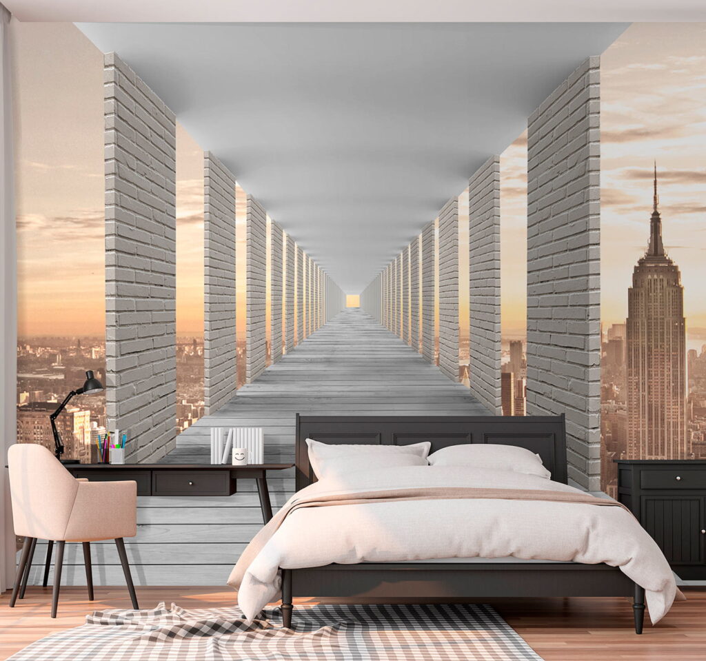 Säulengang mit Stadtblick — Interieur 6