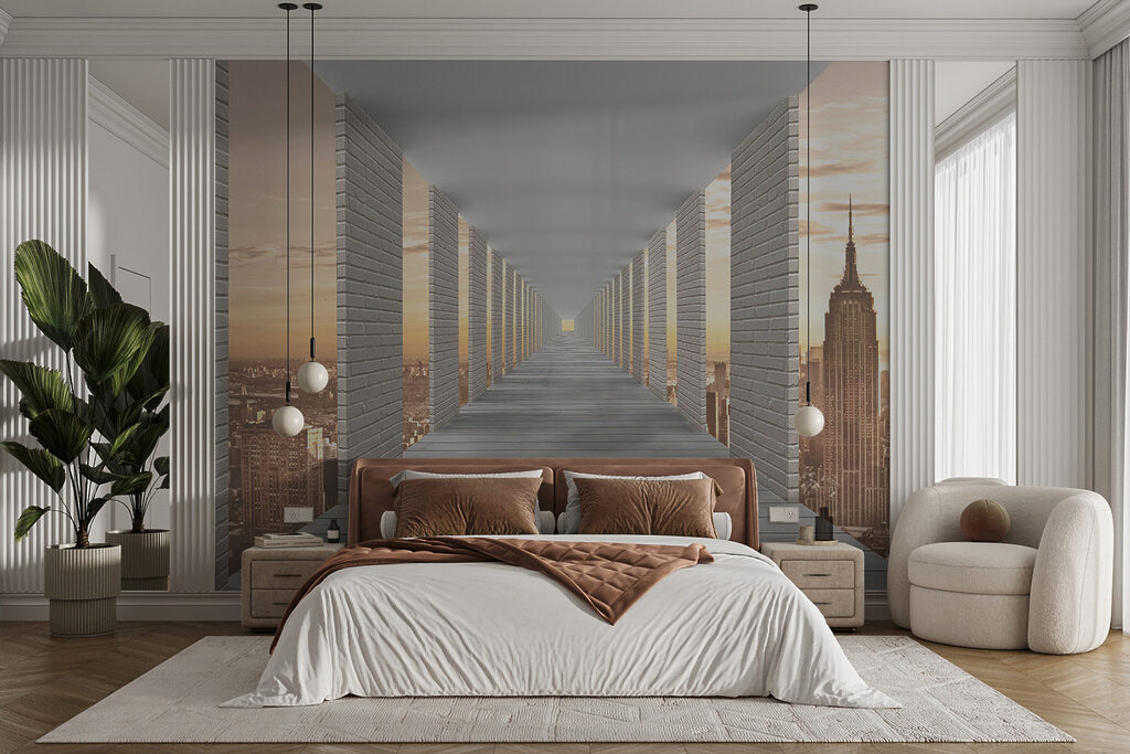 Säulengang mit Stadtblick — Interieur 11