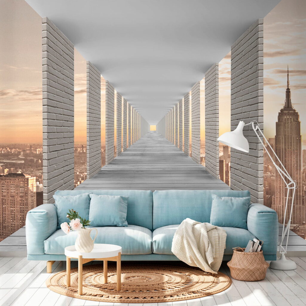 Säulengang mit Stadtblick — Interieur 7
