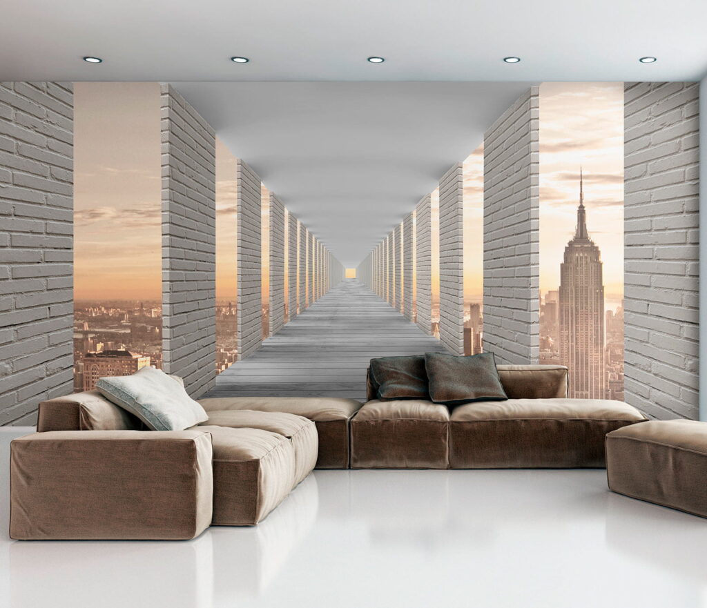 Säulengang mit Stadtblick — Interieur 8