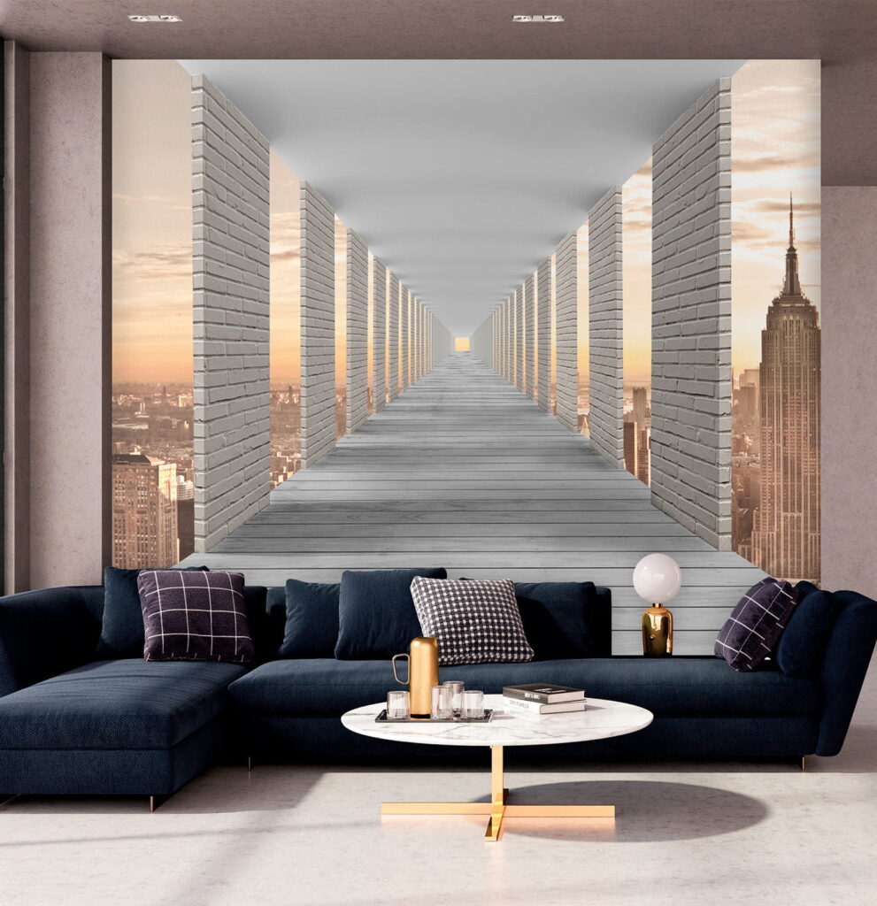 Säulengang mit Stadtblick — Interieur 1