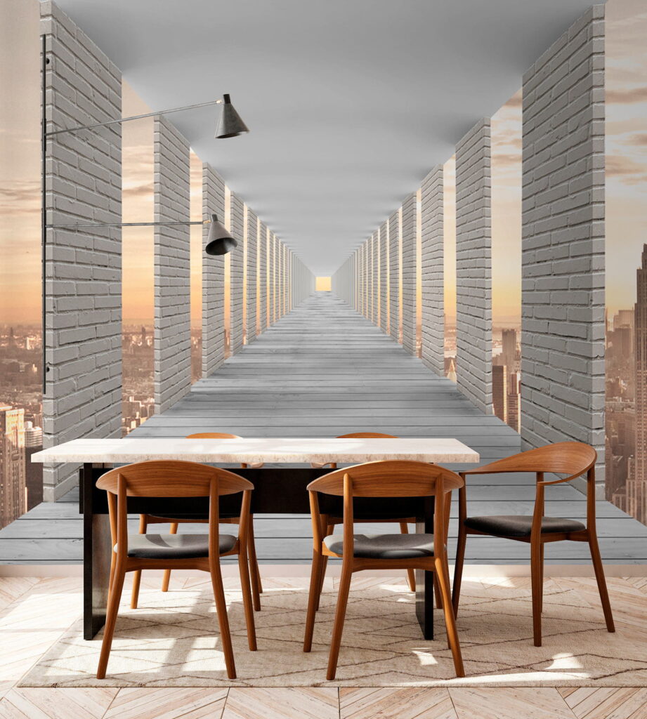 Säulengang mit Stadtblick — Interieur 9