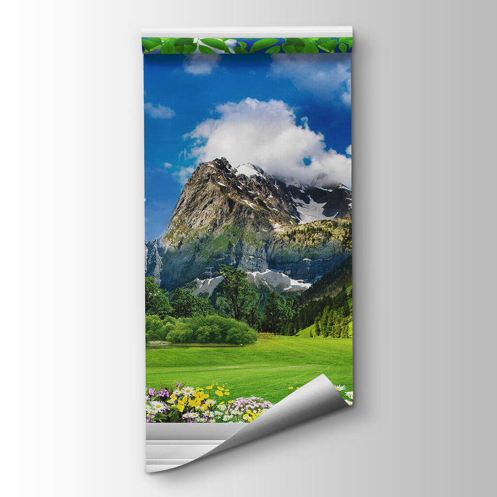 Fensterblick aufs Gebirge — Produktansicht