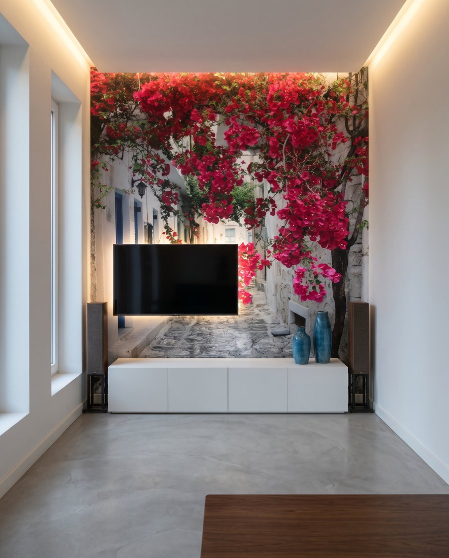 Gasse voller roter Blüten — Interieur 2