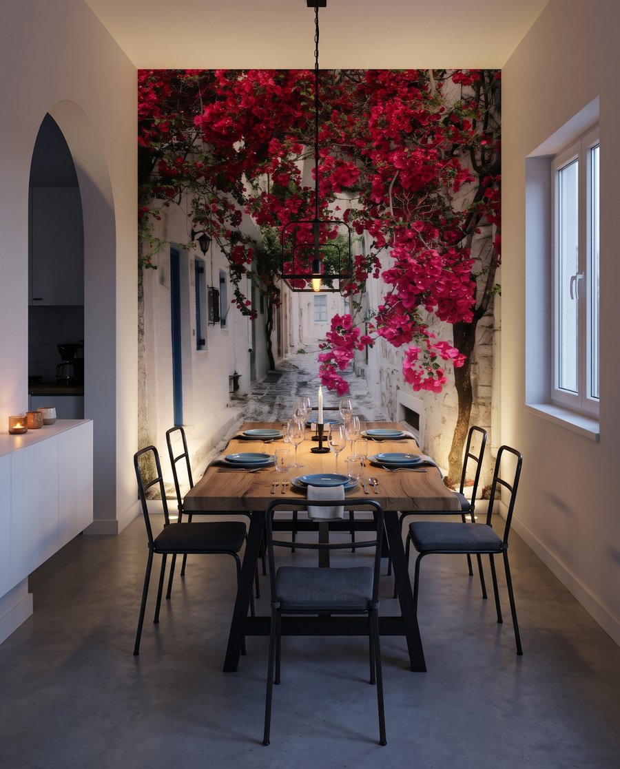 Gasse voller roter Blüten — Interieur 3