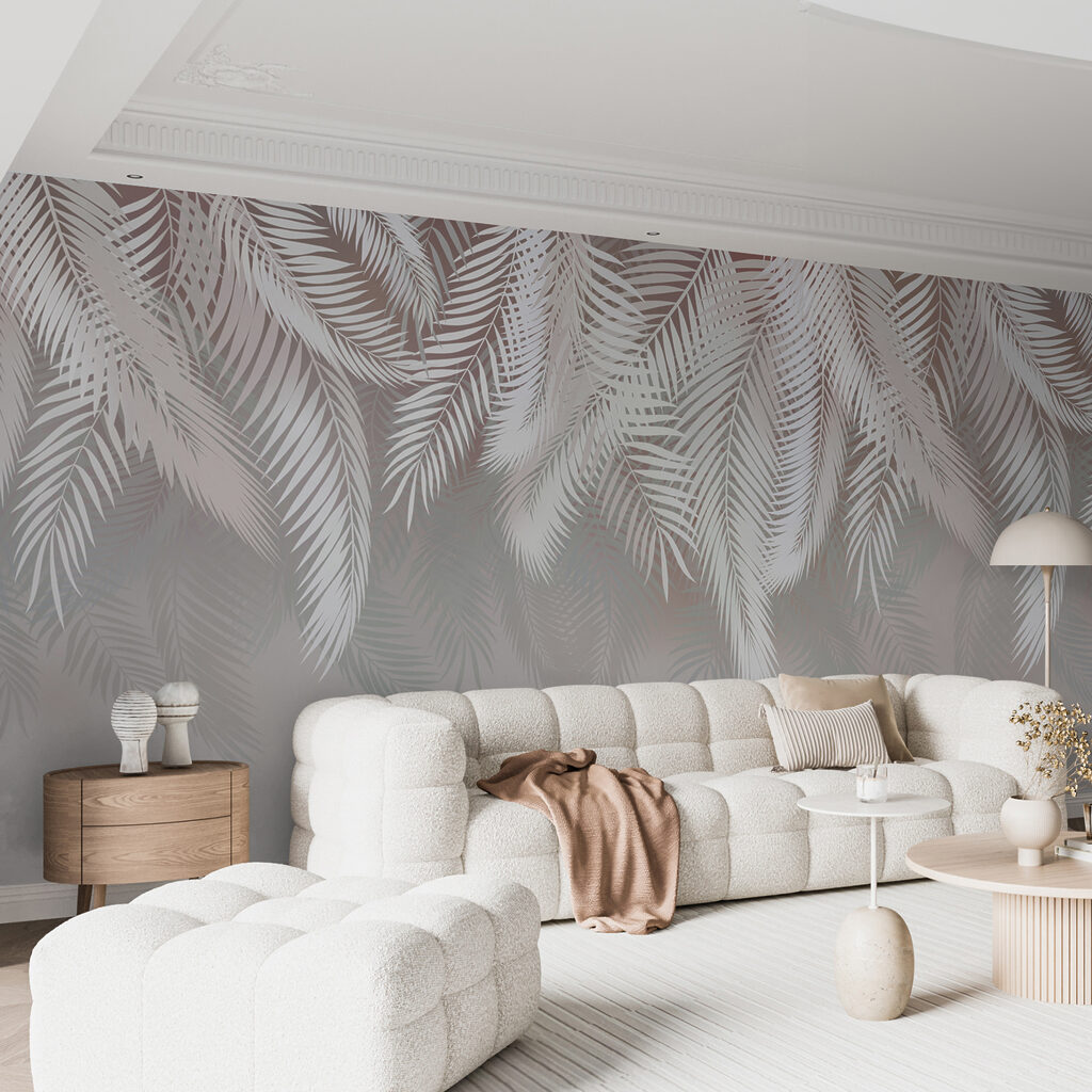 Palmblätter über offener Fläche — Interieur 4