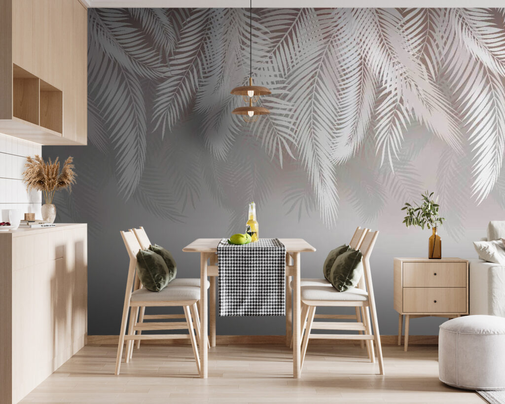 Palmblätter über offener Fläche — Interieur 2
