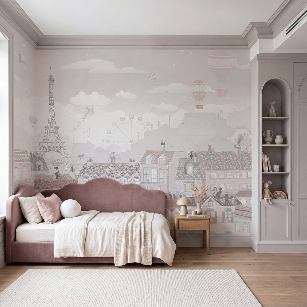 Paris unterm Ballonhimmel in einem Interieur
