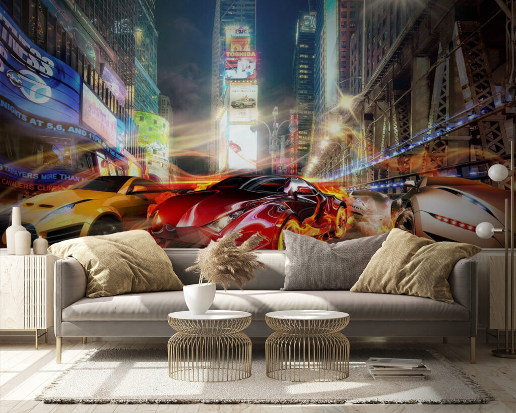 Sportwagen im Lichtermeer — Interieur 5