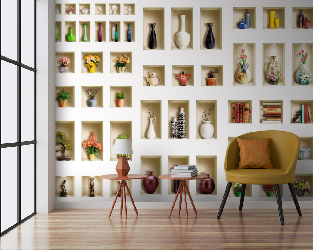 Nischen mit alten Fundstücken — Interieur 2