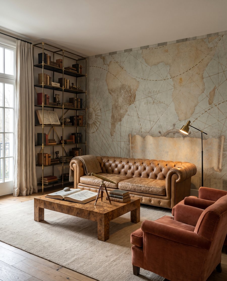 Welt als alte Seekarte — Interieur 3