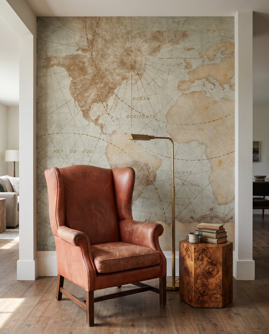 Welt als alte Seekarte — Interieur 5