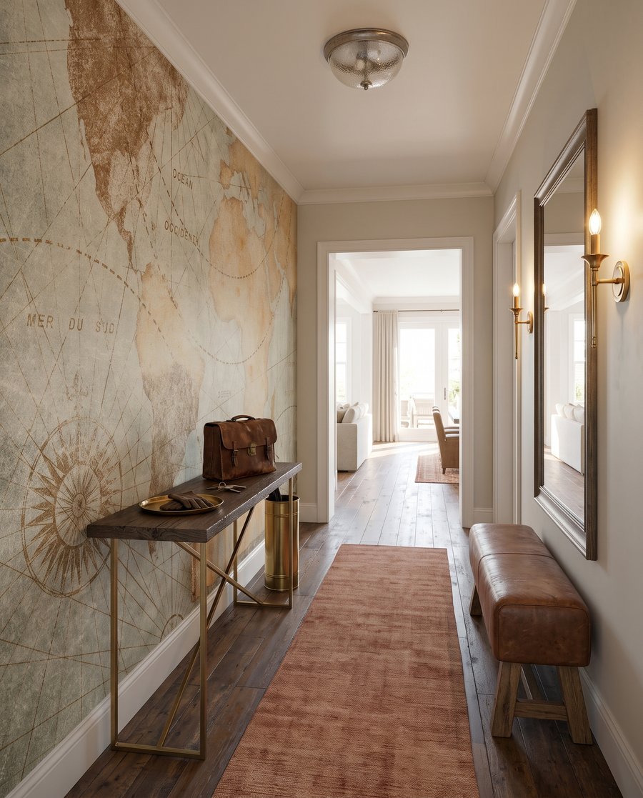 Welt als alte Seekarte — Interieur 7