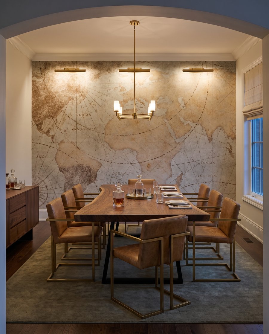 Welt als alte Seekarte — Interieur 8