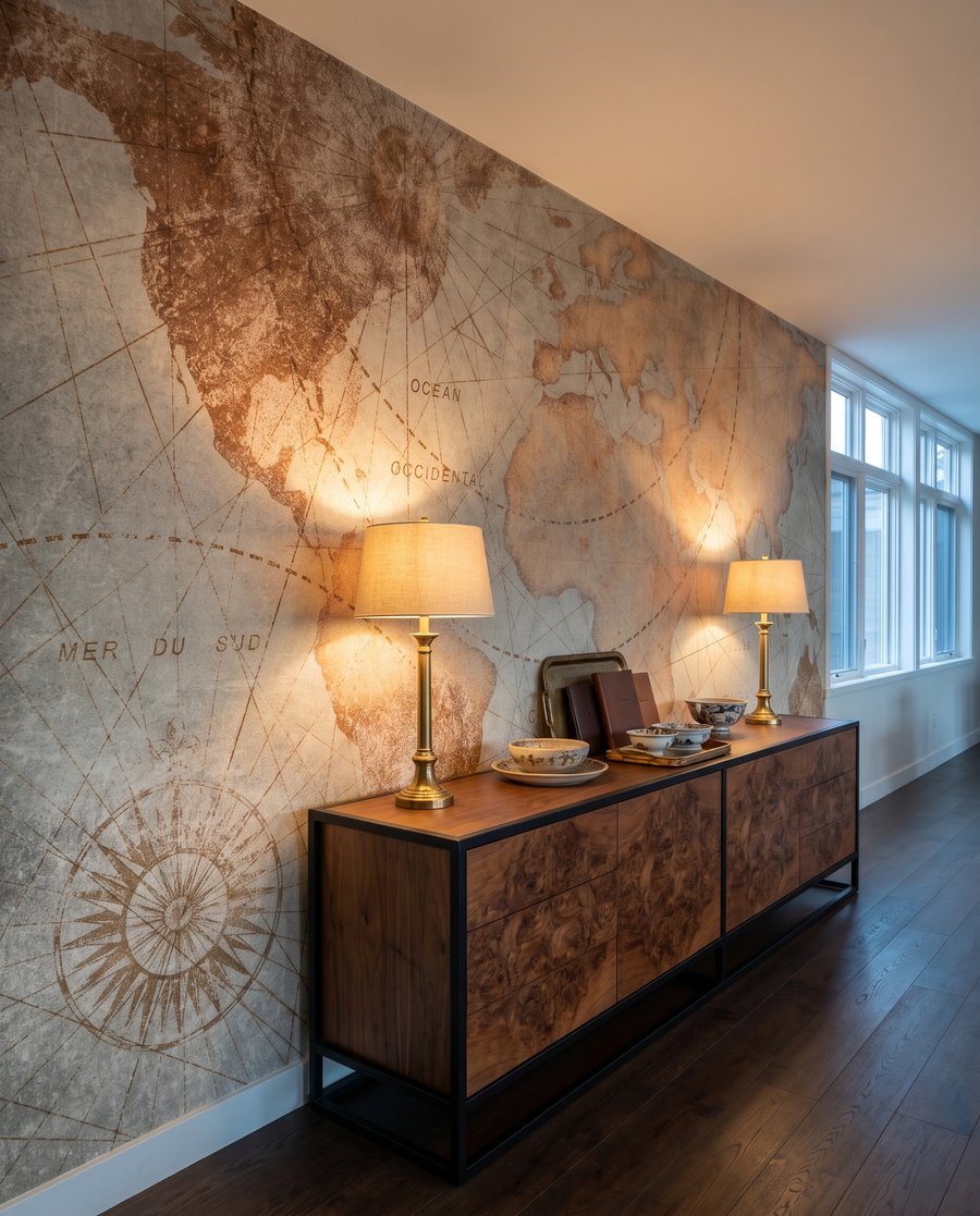 Welt als alte Seekarte — Interieur 10