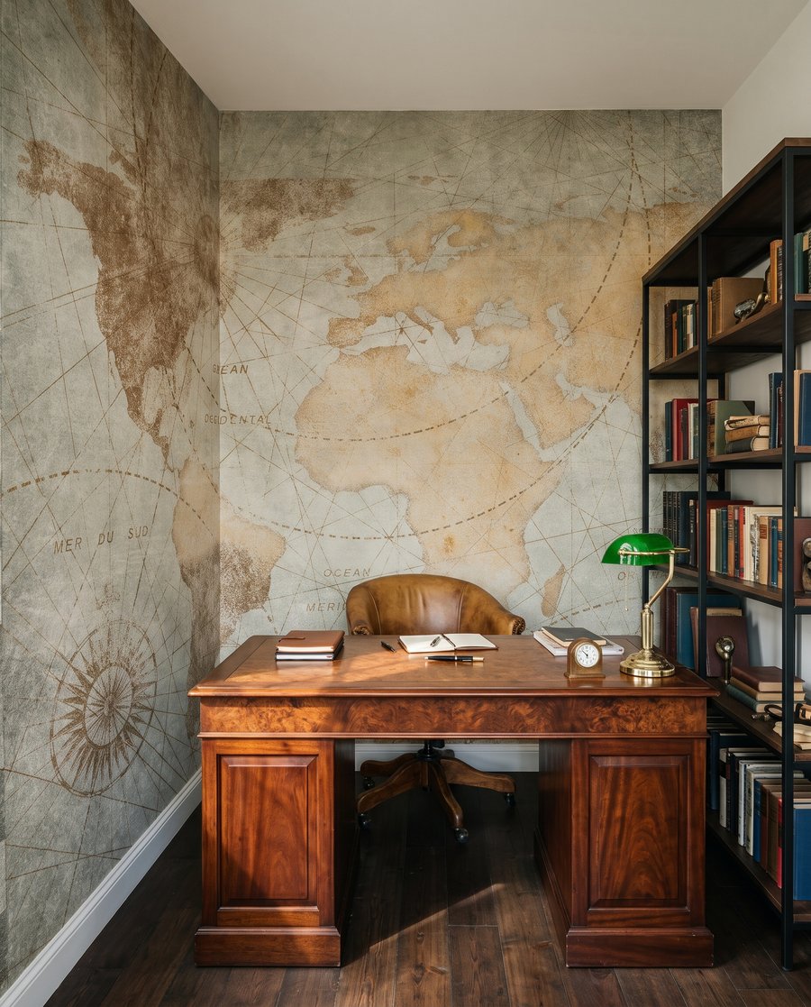 Welt als alte Seekarte — Interieur 11