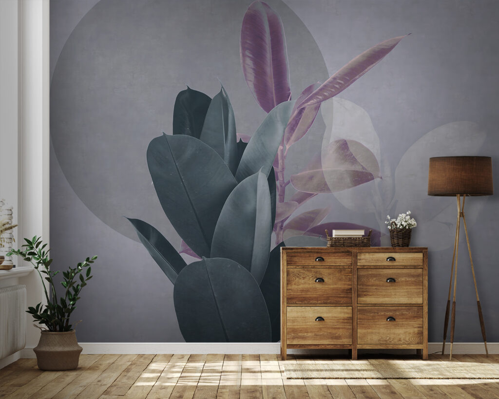 Blattwerk vor Schleiern — Interieur 1