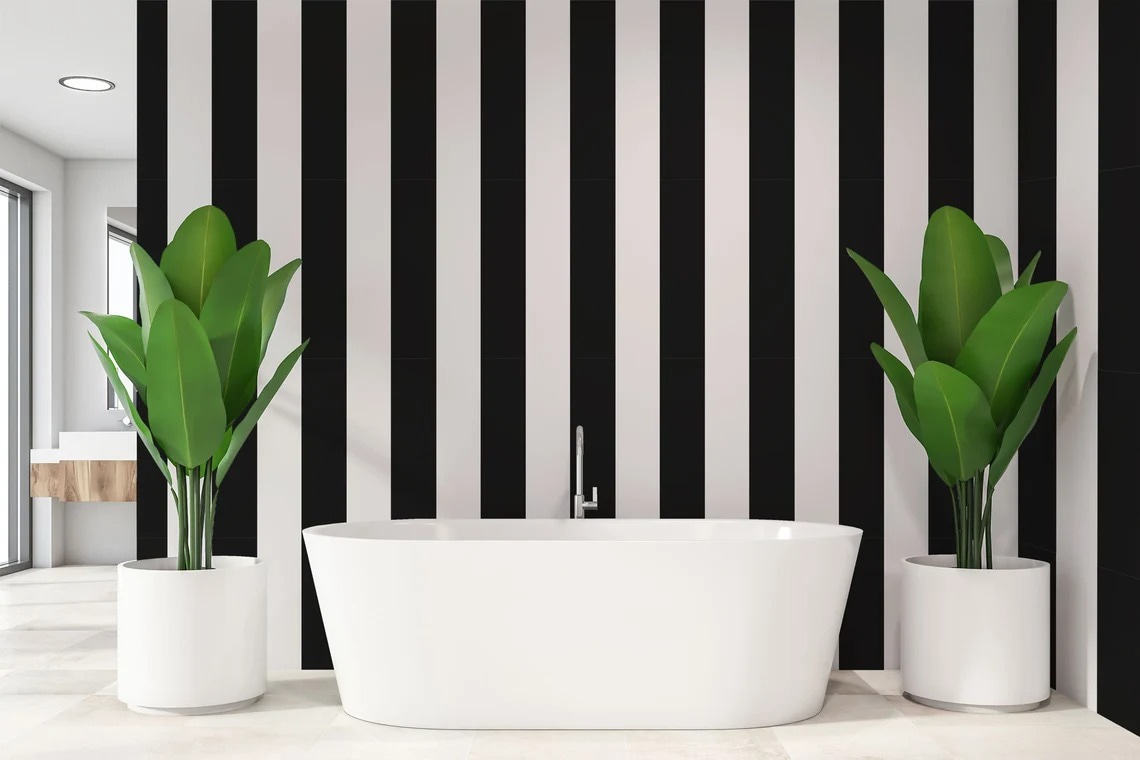 Schwarz-weiße Streifen — Interieur 1