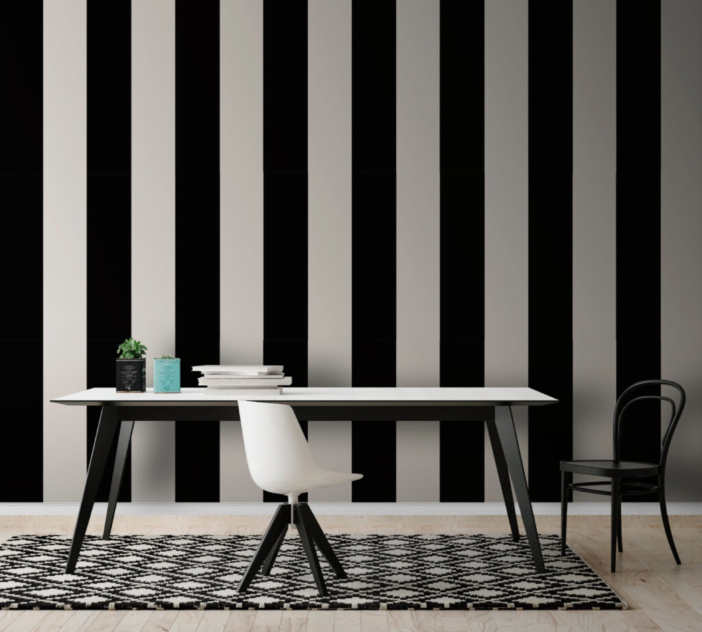 Schwarz-weiße Streifen — Interieur 3