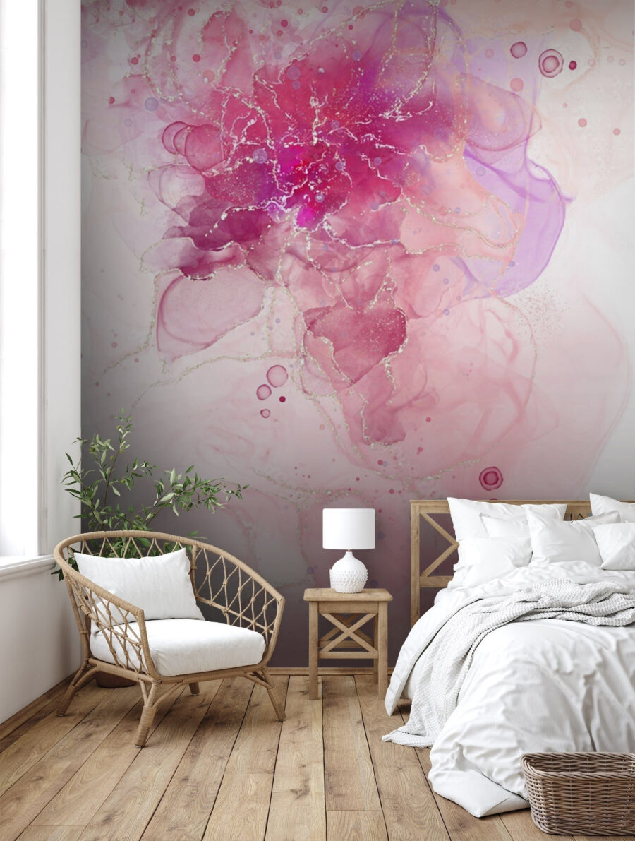 Rosa-violette Blüte — Interieur 1