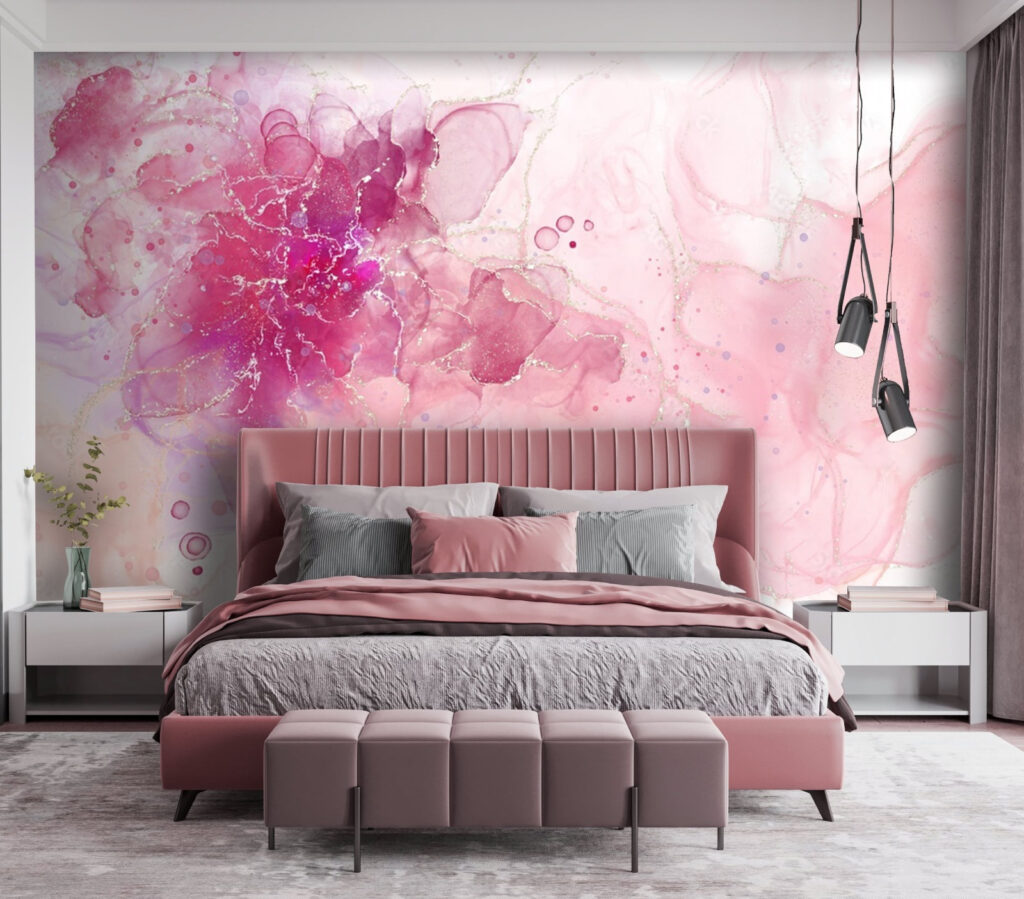 Rosa-violette Blüte — Interieur 2