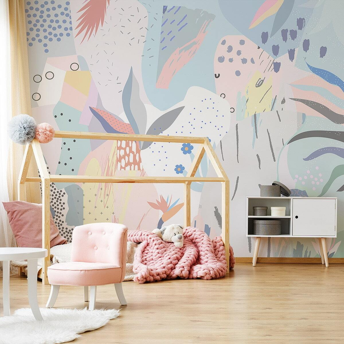 Verspielte Pastelltupfer in einem Interieur